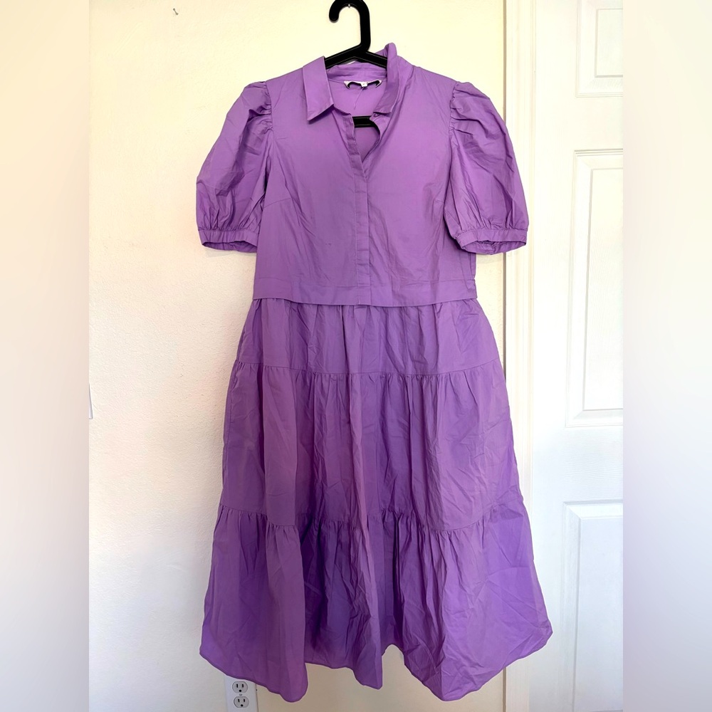 New English Factory Lavender Maxi dress with pockets